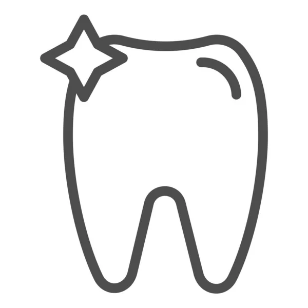 Icono de línea de dientes. Ilustración vectorial abolladura aislada en blanco. Diseño de estilo de contorno de odontología, diseñado para web y aplicación. Eps 10 . — Archivo Imágenes Vectoriales