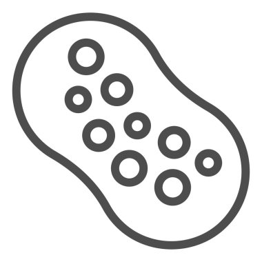 Sünger çizgisi simgesi. Beyaz üzerine izole edilmiş ev vektör illüstrasyonu. Temiz tasarım, web ve uygulama için tasarlanmış. Eps 10.