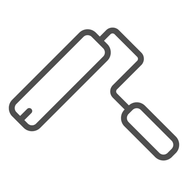 Reaint roller line icon. Векторная иллюстрация художника изолирована на белом. Рисунок инструмент наброска стиль дизайн, предназначенный для веб и приложения. Eps 10 . — стоковый вектор