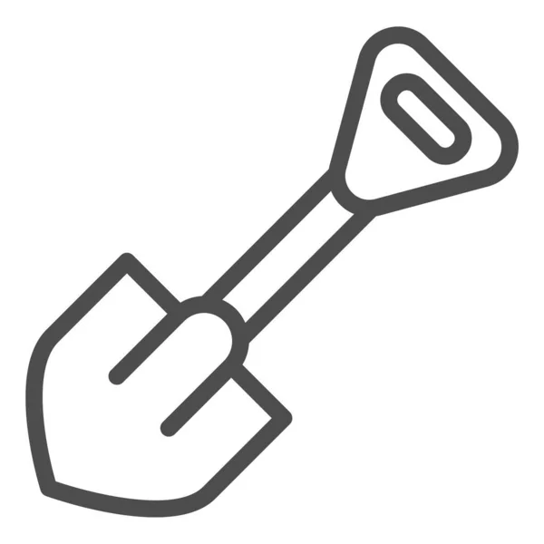 Shovel线图标。在白色上孤立的工具向量说明。挖掘机轮廓设计,专为网页和应用设计.Eps 10. — 图库矢量图片