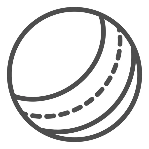 Icono de línea de pelota playa. Ilustración de vectores de juguete aislados en blanco. Diseño inflable del estilo del contorno de la bola, diseñado para la tela y la aplicación. Eps 10 . — Vector de stock