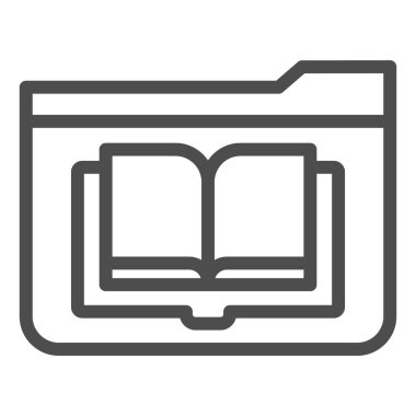 Dizin günlüğü satırı simgesi. Beyaz üzerine izole edilmiş kitap vektör illüstrasyonlu dizin. Bilgisayar dizini tasarımı, web ve uygulama için tasarlandı. Eps 10.