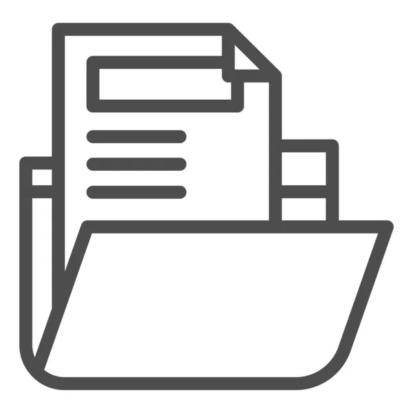 Папка с иконкой строки файла. Векторная иллюстрация архива изолирована на белом. Дизайн набросков компьютерных папок, предназначенных для веб и приложений. Eps 10 . — стоковый вектор
