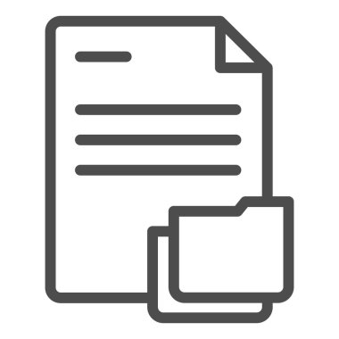 Dizin satırı simgesine sahip belge. Dizin vektör illüstrasyonundaki kağıtlar beyaza izole edildi. Web ve uygulama için tasarlanmış tasarım tasarımı listesi. Eps 10.