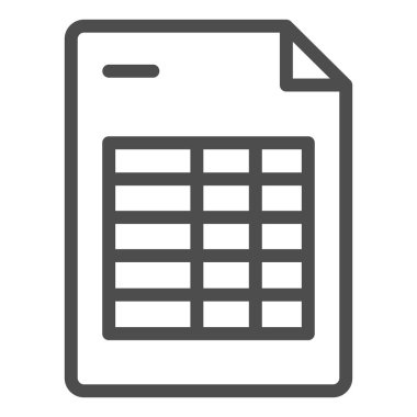 Gündem listesi satır simgesi. Zaman tablosu, beyaz üzerine izole edilmiş vektör illüstrasyonu. Takvim programı ana hatlı biçim tasarımı, web ve uygulama için tasarlandı. Eps 10.