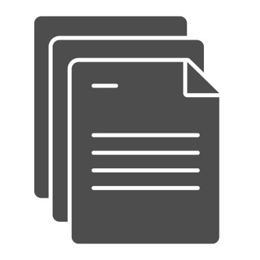 Belgeler sağlam bir simge. Sayfa vektör illüstrasyonunu beyaza izole eder. Ofis notları, web ve uygulama için tasarlanmış kabartma tasarımı. Eps 10.