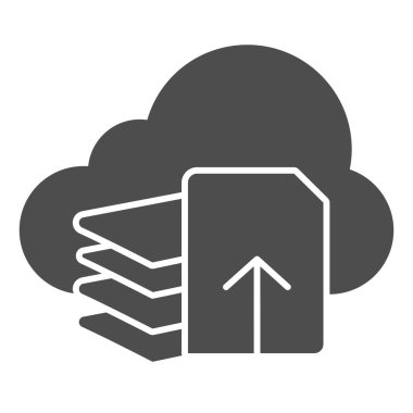 Dosyaları sağlam simge olarak indir. Belge indirme vektör illüstrasyonu beyaza izole edildi. Web ve uygulama için dizayn edilmiş bulut şekli tasarımı ve listesi. Eps 10.