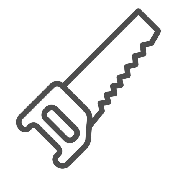 Zag lijn pictogram. Timmerwerk vector illustratie geïsoleerd op wit. Blade outline stijl ontwerp, ontworpen voor web en app. Eps 10. — Stockvector