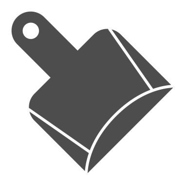 Kaya gibi sağlam bir ikon. Beyaz üzerine izole edilmiş ev vektör illüstrasyonu. Kedi kürek kabartma tasarımı, ağ ve uygulama için tasarlanmış. Eps 10.