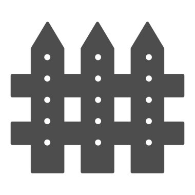 Katı bir simge. Bariyer vektör çizimi beyaza izole edildi. Plank kabartma tasarımı, web ve uygulama için tasarlanmış. Eps 10.