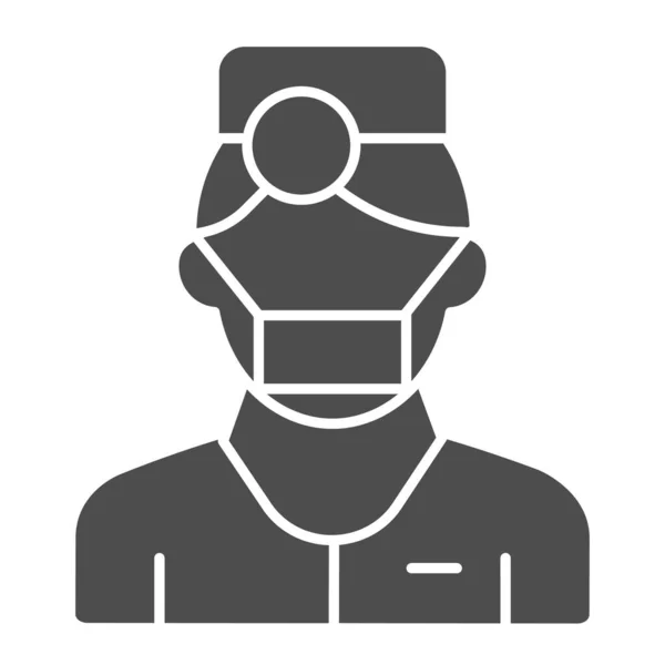 Een stevig icoon. Man vector illustratie geïsoleerd op wit. Medic glyph stijl ontwerp, ontworpen voor web en app. Eps 10. — Stockvector