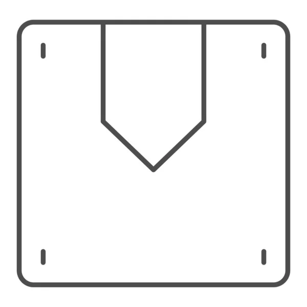 Box Thin Line Icon. Frachtvektordarstellung isoliert auf weiß. Package skizzieren Stil-Design, entworfen für Web und App. Eps 10. — Stockvektor