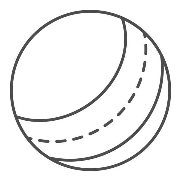 Пляжний м'яч тонка лінія значок. Іграшка Векторні ілюстрації ізольовані на білому. Надувний дизайн кулькового контуру, розроблений для веб та додатків. Епс 10 . — стоковий вектор