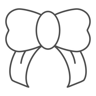 İnce çizgi ikonu. Düğüm vektör çizimi beyaza izole edildi. Web ve uygulama için tasarlanmış tasarım tasarımı. Eps 10.