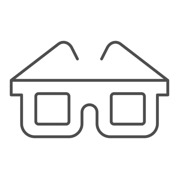 Occhiali icona linea sottile. Illustrazione vettoriale degli occhiali isolata su bianco. Gli occhiali delineano il design dello stile, progettato per il web e l'app. Eps 10 . — Vettoriale Stock