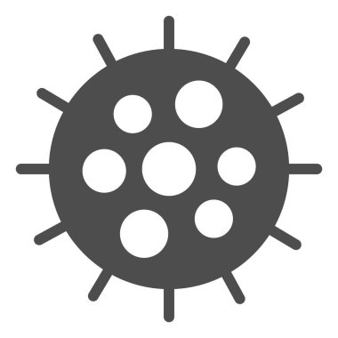 Plankton katı simgesi. Beyaz üzerine izole edilmiş midye vektör çizimi. Kril kabartma tasarımı, ağ ve uygulama için tasarlanmış. Eps 10.