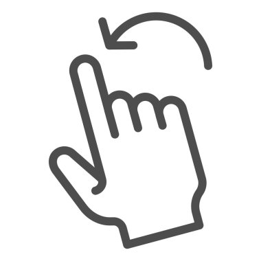 Sol hareket çizgisi simgesini çevirin. Beyaz üzerinde izole edilmiş sol vektör illüstrasyonuna geç. Web ve uygulama için tasarlanmış tasarım ana hatlarını tıklayın. Eps 10.