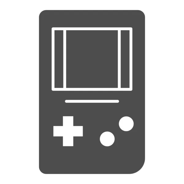 Icono sólido Tetris. Ilustración vectorial de consola de juegos aislada en blanco. Diseño de estilo glifo de juego, diseñado para la web y la aplicación. Eps 10 . — Archivo Imágenes Vectoriales