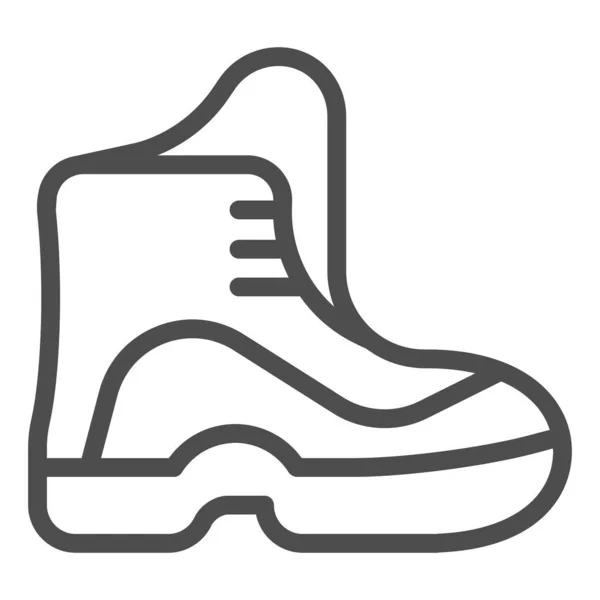 Boots line icon. Footwear vector illustration isolated on white. Hiking boots outline style design, designed for web and app. Eps 10. — Stock Vector