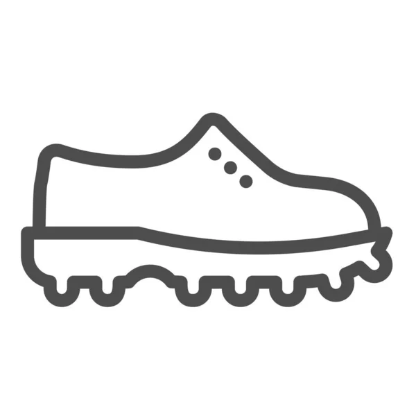 Icône de ligne de démarrage. Illustration vectorielle de chaussures isolée sur blanc. Conception de style de contour de chaussures, conçu pour le web et l'application. Eps 10 . — Image vectorielle