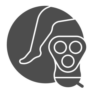 Bacaklarını tıraş eden simgeler. Elektrikli jilet çizimi beyaza izole edilmiş. Shaver kabartma tasarımı, web ve uygulama için tasarlandı. Eps 10.