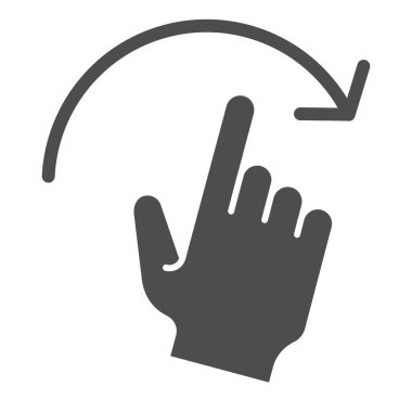 Sağ sert simgeye kaydır. Beyaz üzerinde izole edilmiş sağ vektör illüstrasyonunu göster. El hareketi kabartma tasarımı, web ve uygulama için tasarlanmış. Eps 10.