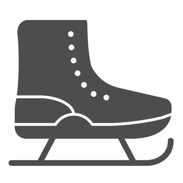 Krasobruslařská ikona. Ice skates vektor ilustrace izolované na bílém. Design obuvnického glyfu, určený pro web a aplikaci. Eps 10. — Stockový vektor