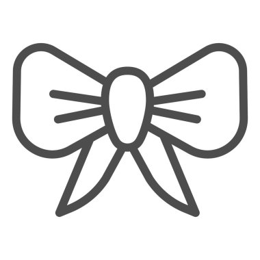 Dekorasyon düğümü çizgisi simgesi. Baş vektör çizimi beyaza izole edildi. Düğüm tasarımı, web ve uygulama için tasarlandı. Eps 10.