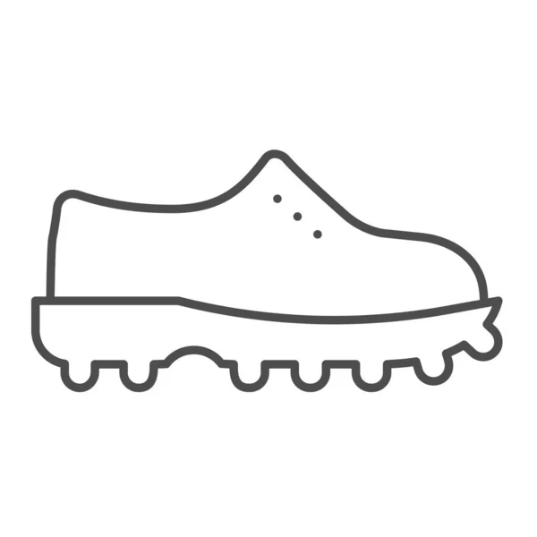 Boot thin line icon. Shoe vector illustration isolated on white. Footwear outline style design, designed for web and app. Eps 10. — Stock Vector