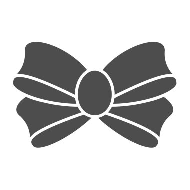 Hediye simgesi için eğil. Düğüm vektör çizimi beyaza izole edildi. Şimdiki yay tasarımı, ağ ve uygulama için tasarlanmış. Eps 10.