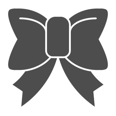 Oldukça sağlam bir ikon. Kurdele yayı vektör çizimi beyaza izole edildi. Şık düğüm kabartma stili tasarımı, ağ ve uygulama için tasarlanmış. Eps 10.