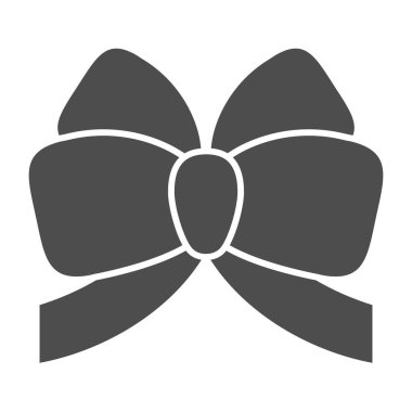 Baş sert simge. Paket dekorasyon vektör çizimi beyaza izole edildi. Bağlı düğüm kabartma tasarımı, ağ ve uygulama için tasarlanmış. Eps 10.