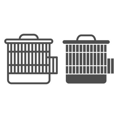 Humster çizgileri ve sembol için kafes. Hayvan kafesi çizimi beyaza izole edildi. Hayvan aksesuarı tasarımı, web ve uygulama için tasarlandı. Eps 10.