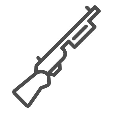 Ön koltuk ikonu. Ateşli silah vektör çizimi beyaza izole edildi. Silah tasarımı, web ve uygulama için tasarlanmış. Eps 10.