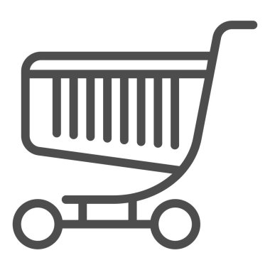 Tramvay hattı ikonu. Pazar kamyonu çizimi beyaza izole edildi. Otomobil tasarımı, web ve uygulama için tasarlandı. Eps 10.