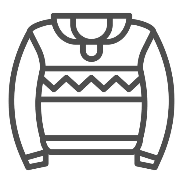 Icono de línea de suéter. Ilustración de vector de puente aislado en blanco. Ropa de abrigo diseño de estilo, diseñado para la web y la aplicación. Eps 10 . — Vector de stock