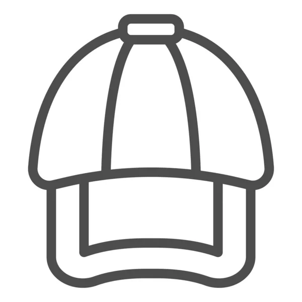 Icona della linea Cap. Illustrazione vettoriale del cappello isolata su bianco. Design stile copricapo, progettato per web e app. Eps 10 . — Vettoriale Stock
