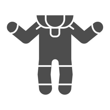 Bebek gümbürtüsü simgesi. Bebek giysisi tasviri beyaza izole edildi. Çocuk kıyafetleri tasarımı, web ve uygulama için tasarlanmış. Eps 10.