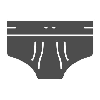 Erkekler sağlam bir simge oluştururlar. Beyazda izole edilmiş vektör illüstrasyonu. İç çamaşırı kabartma tasarımı, web ve uygulama için tasarlanmış. Eps 10.