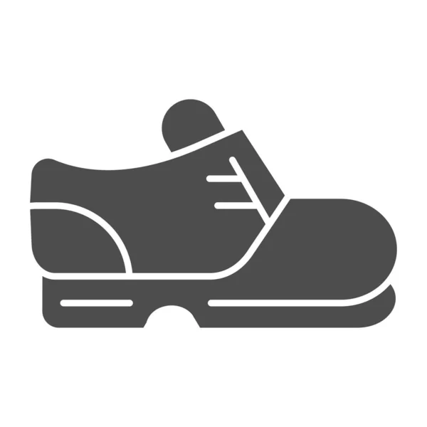 Hiking boot solide pictogram. Schoeisel vector illustratie geïsoleerd op wit. Hike schoen glyph stijl ontwerp, ontworpen voor web en app. Eps 10. — Stockvector