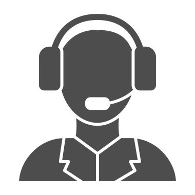 Teknik destek katı simgesi. Merkezi vektör illüstrasyonunu beyaza bağla. Web ve uygulama için tasarlanmış kabartma tasarımı. Eps 10.