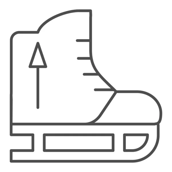 Schaatsen dunne lijn pictogram. Skating equipment vector illustratie geïsoleerd op wit. Sport outline stijl ontwerp, ontworpen voor web en app. Eps 10. — Stockvector