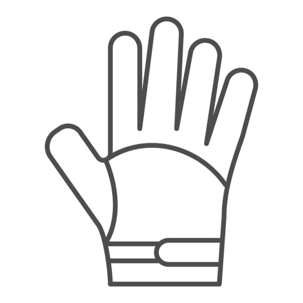 Handschuh-Symbol für dünne Linie. Warme Kleidung Vektor Illustration isoliert auf weiß. Schutzkleidung umreißt das Stildesign, das für Web und App entwickelt wurde. Eps 10. — Stockvektor