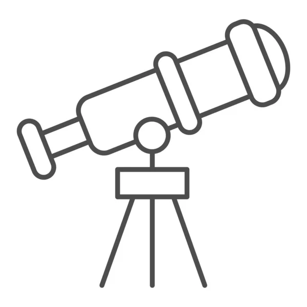 Teleskop dünne Linie Symbol. Spyglass Vektor Illustration isoliert auf weiß. Ocular Outline Style Design, entworfen für Web und App. Eps 10. — Stockvektor