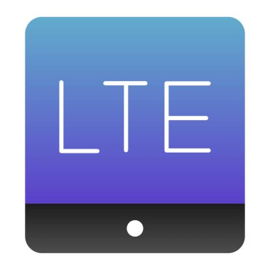 Düz kaplama simgesi. Düz stil 4G internet renk simgeleri. Ağ konsepti gradyan stil tasarımı, web ve uygulama için tasarlandı. Eps 10.