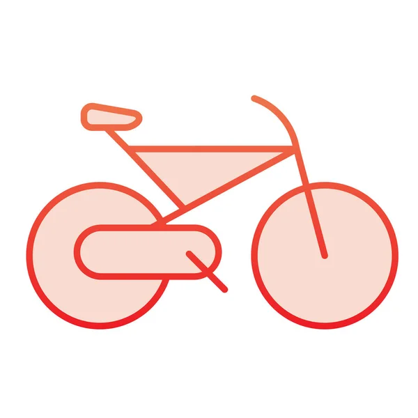 Icône vélo plat. Icônes rouges de cycle dans le style plat à la mode. Design de style dégradé d'activité sportive, conçu pour le web et l'application. Eps 10 . — Image vectorielle