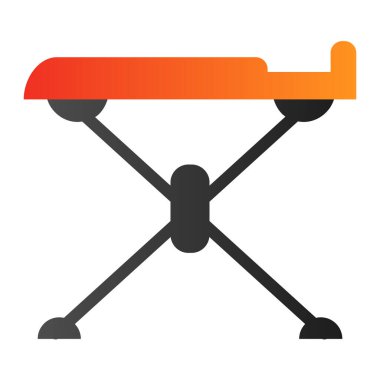 Ütü masası düz simgesi. Moda düz stil ev aletleri renk simgeleri. Ev işleri gradyan tasarımı, web ve uygulama için tasarlanmış. Eps 10.