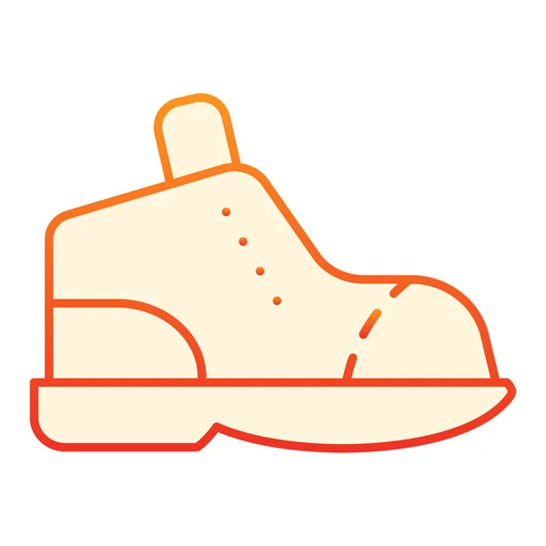 Значок плоской загрузки. Обувь красные иконки в модном плоском стиле. Пешеходные ботинки в стилистике дизайна, предназначенные для веб-сайтов и приложений. Eps 10 . — стоковый вектор