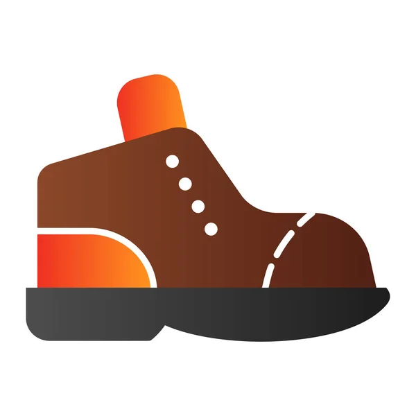 Boot flat icon. Footwear color icons in trendy flat style. Hiking boots gradient style design, designed for web and app. Eps 10. — Stock Vector