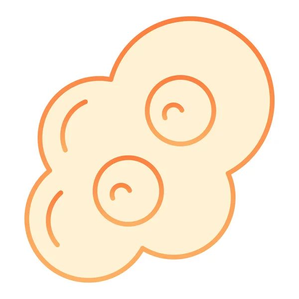 Jajecznica płaska ikona. Pomarańczowe ikony Omeleta w modnym płaskim stylu. Smażone jaja gradientowy styl projektowania, przeznaczony do sieci i aplikacji. Eps 10. — Wektor stockowy